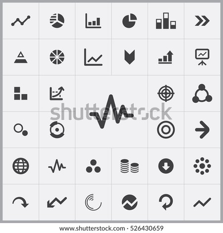 diagram icons universal set for web and mobile