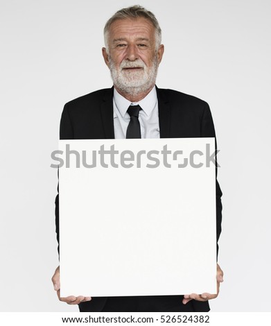 Businessman Smiling Happiness Banner Copy Space Portrait Concept