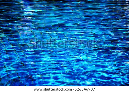 Abstract background of water wave in a pool.