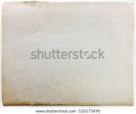 Old sheet of paper texture Royalty-Free Stock Photo #526573690