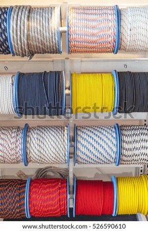 coils of nylon strings
