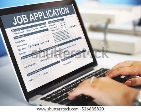 Job Application Hiring Document Form Concept Royalty-Free Stock Photo #526635820