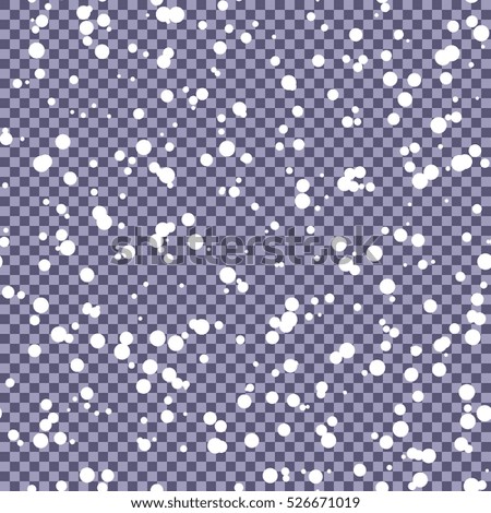 vector abstract snow dots, snowfall background. Seamless pattern.
