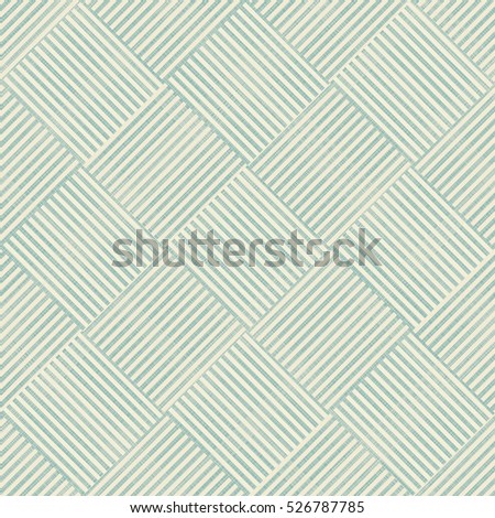 Seamless abstract geometric pattern in turquoise and beige on texture background. Endless pattern can be used for ceramic tile, wallpaper, linoleum, textile, web page background.