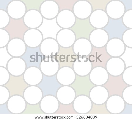 Seamless background with doodle circles, vector abstraction illustration. Abstract geometric vector background. Pastel colors