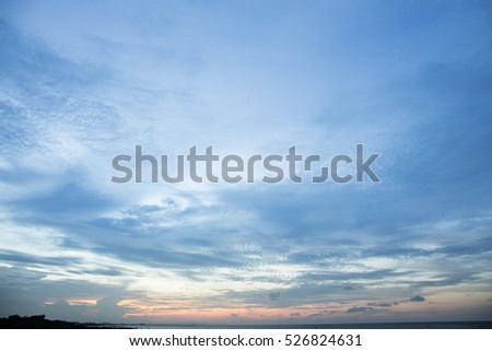 Cloudy summertime background. High Resolution Clouds Puffy windy move concept Felling good-tempered relaxing vacation journey to travel banner spirit fog mist tropical polarise shiny style calendar