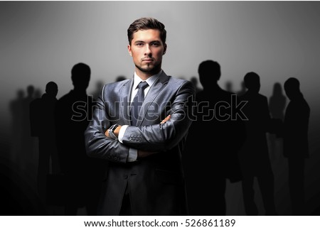 black silhouettes of business people