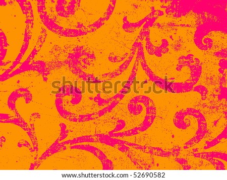 colorful vibrant abstract ornamented texture. More of this motif & more ornaments in my port.