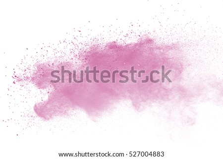 abstract powder splatted background,Freeze motion of color powder exploding/throwing color powder, pink glitter texture