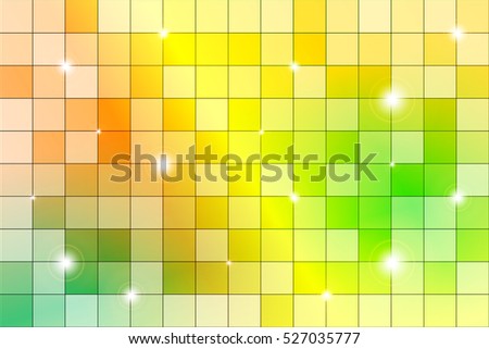 color mosaic of bright colorful. Yellow, red and orange colors. Raster copy illustration. For the design, printing, Wallpaper.