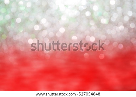 Abstract picture silver and red color of Christmas decoration for background, greeting cards, happiness festival, New years wishes sent to everyone you love
