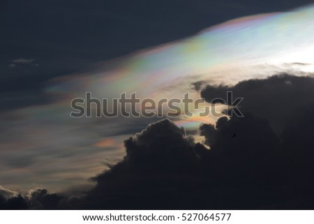colored clouds ,Blur abstract color for background

