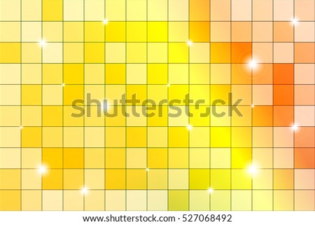 color mosaic of bright colorful. Yellow, red and orange colors. Raster copy illustration. For the design, printing, Wallpaper.