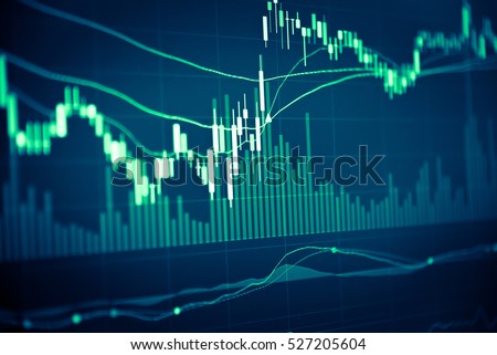 Forex market background, trading on the currency market Forex. Currency exchange rate for world currency: US Dollar, Euro, Frank, Yen. Financial, money, global finance, stock market background. Royalty-Free Stock Photo #527205604