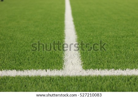 Football field green turf