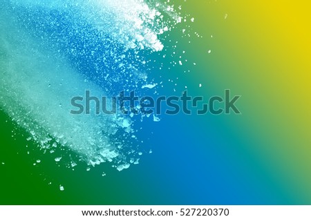 abstract powder splatted background,Freeze motion of color powder exploding,throwing color powder, multi color glitter texture on  background.