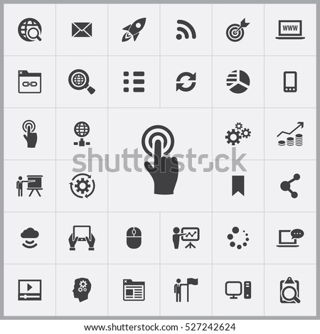 touchscreen icon. digital marketing icons universal set for web and mobile Royalty-Free Stock Photo #527242624