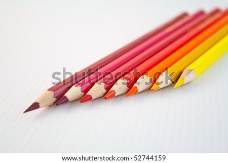 Stained color pencils