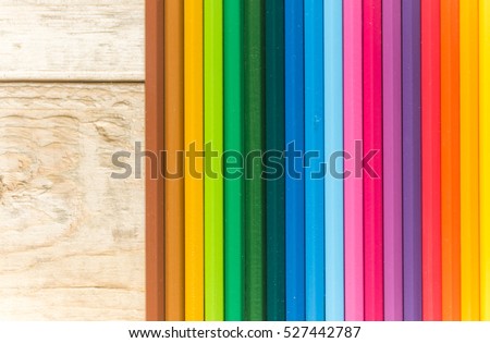 Color pencil on wood board