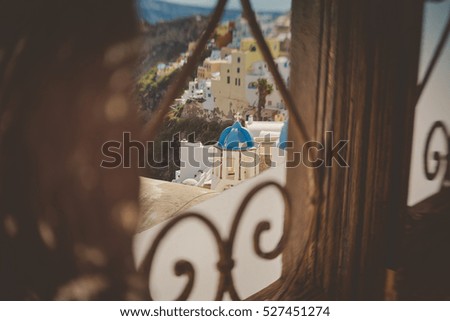 View in Santorini Greece

