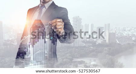 His business growth and progress Royalty-Free Stock Photo #527530567