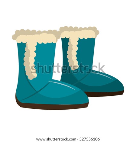 winter boots shoes icon