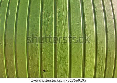 Green wooden wall