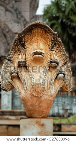 Naga statue head, Thailand