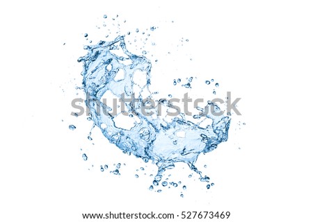 water splash isolated on white background


