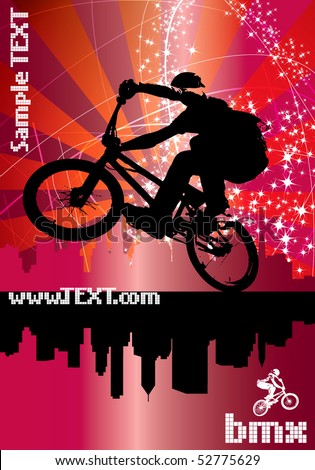 Poster of BMX cyclist