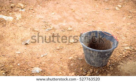 bucket of water background