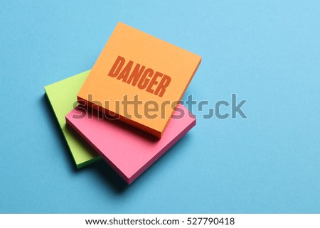 Danger, Business Concept