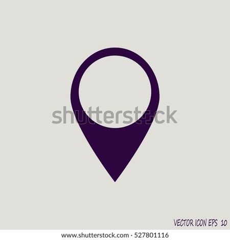 Map pointer - vector icon. navigation
