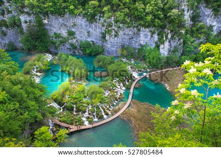 Plitvice Lakes National Park - UNESCO World Heritage Centre Royalty-Free Stock Photo #527805484