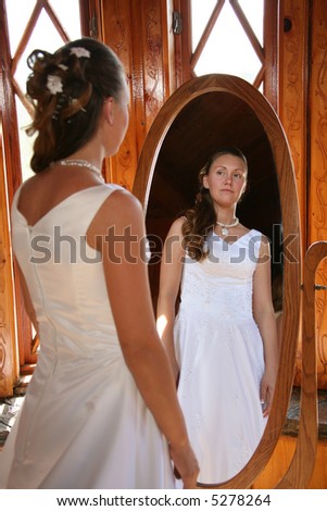 Bride gets ready