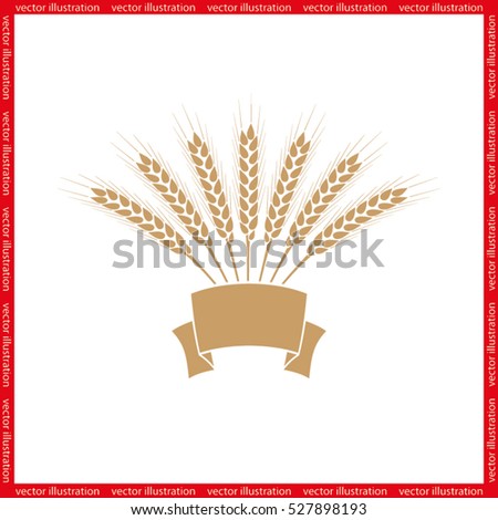 wheat icon vector illustration eps10.