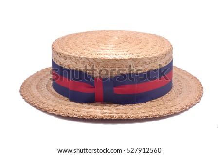 BOATER HAT Royalty-Free Stock Photo #527912560