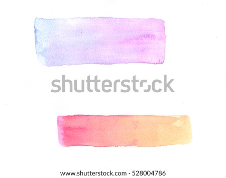 Watercolor pattern of banners