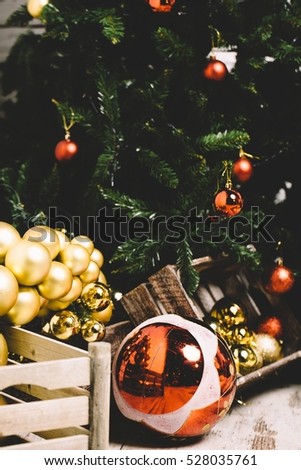 Christmas decorations details 