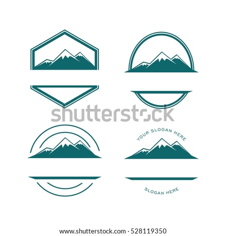 Mountain Emblem Badge Stamp Logo