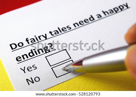 Do fairy tales need a happy ending?  No