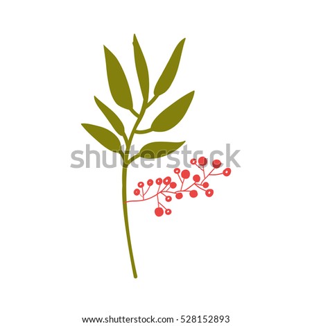 Isolated leaves decoration design