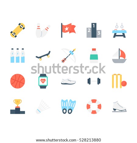 Sports Colored Vector Icons 5