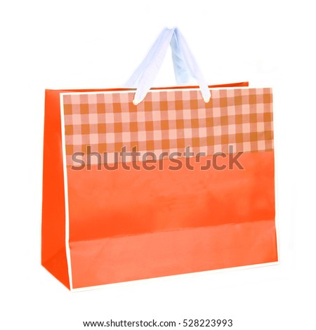  Shopping Bag isolated on white background.