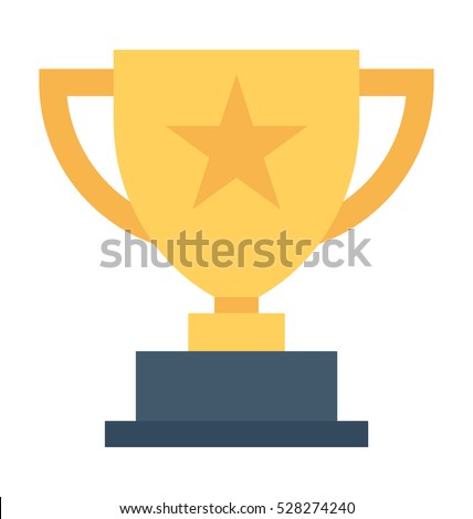 Trophy Vector Icon Royalty-Free Stock Photo #528274240