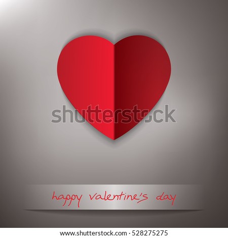 Valentine's Day Cut Paper Heart