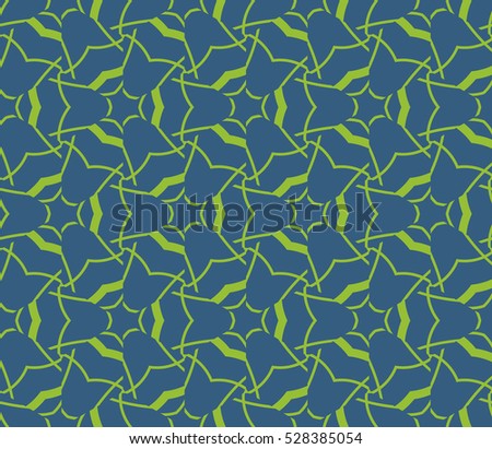 vector pattern. Endless texture can be used for wallpaper, pattern fills, web page background,surface textures. Set of green geometric ornaments.