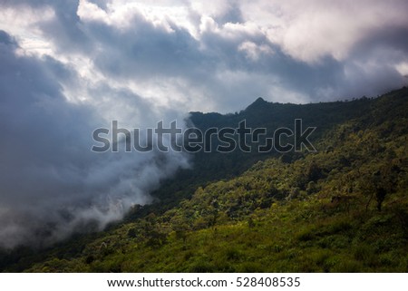 Beautiful PhuChiDurn landscape view point as background