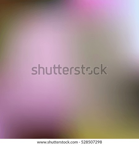 Blooming Rhododendron: pink, green, blue, yellow. Abstract gradient art geometric background with soft color tone. Ideal for artistic concept works, cover designs. 