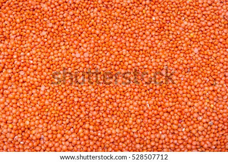 red lentil background, texture Royalty-Free Stock Photo #528507712